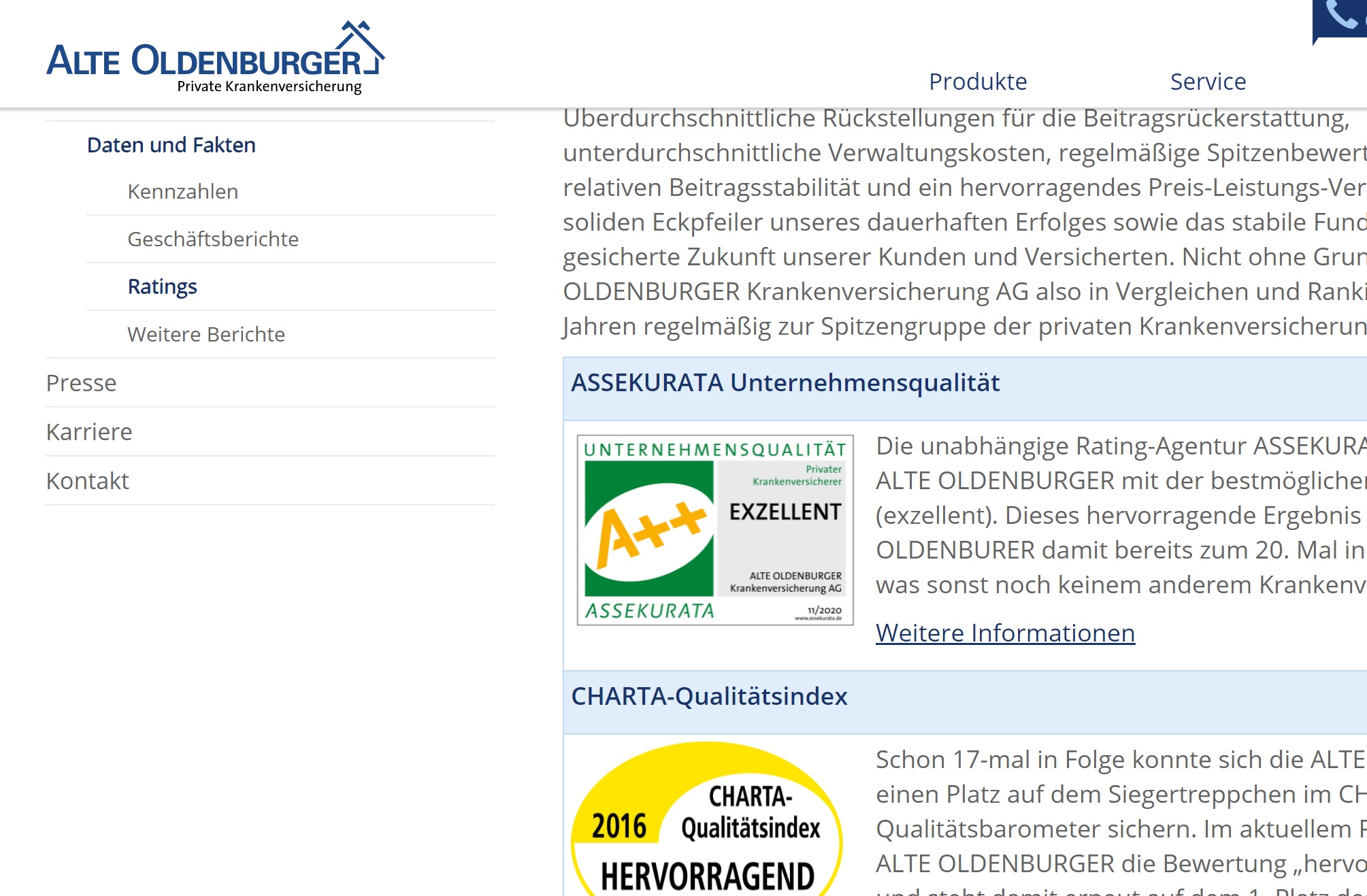 Alte Oldenburger private Krankenversicherung