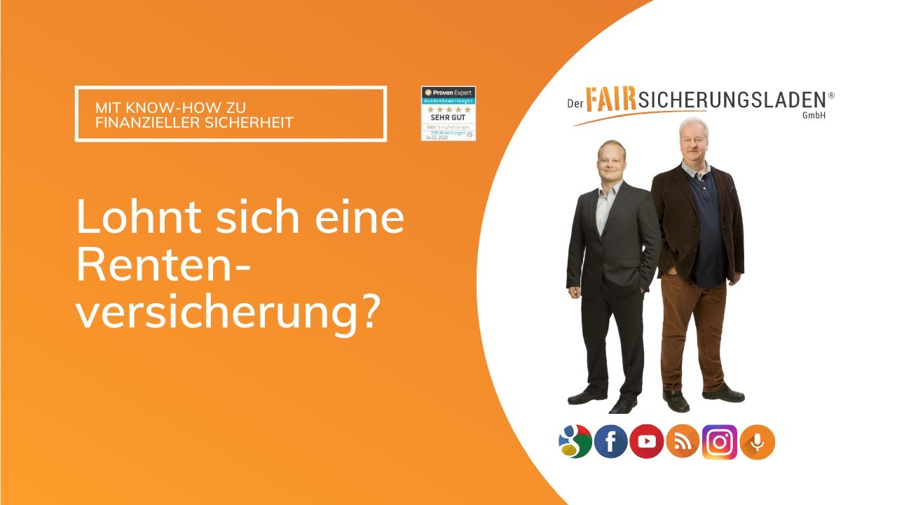lohnt sich eine rentenversicherung riesterrente