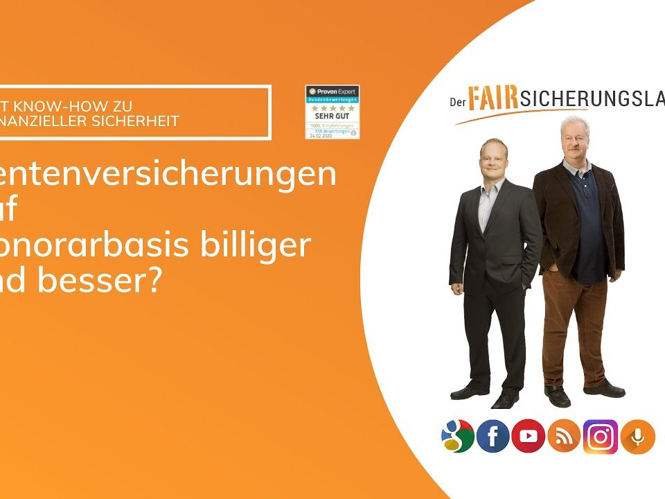 Rentenversicherung als Honorartarif