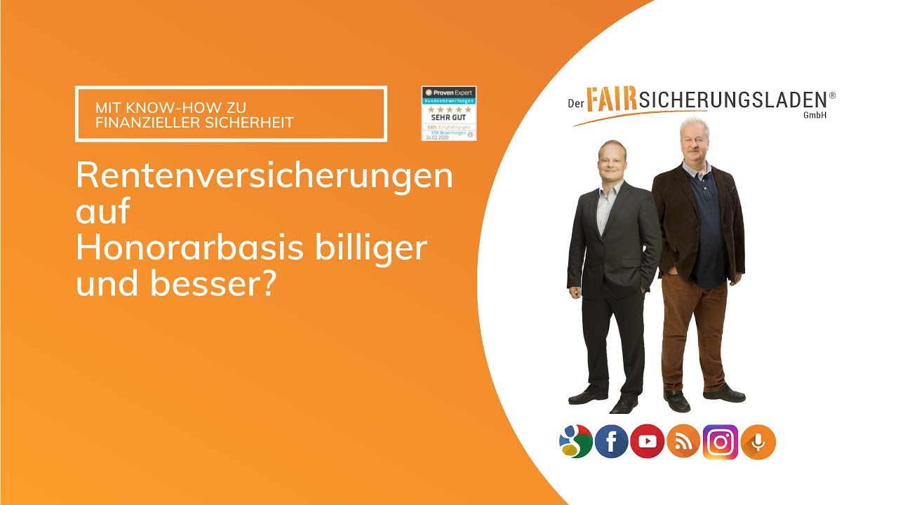 Rentenversicherung als Honorartarif