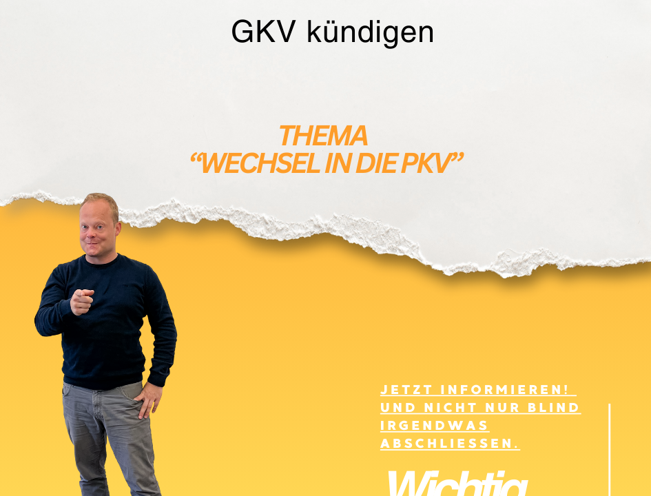 GKV Krankenkasse kündigen bei Wechsel in die PKV private Krankenversicherung