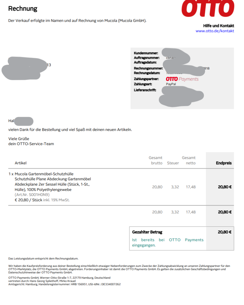 Hausratversicherung zahlt Sturmschaden